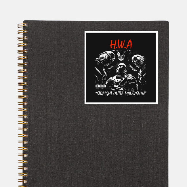 HWA Straight Outta Malevelon-None-Glossy-Sticker-rocketman_art