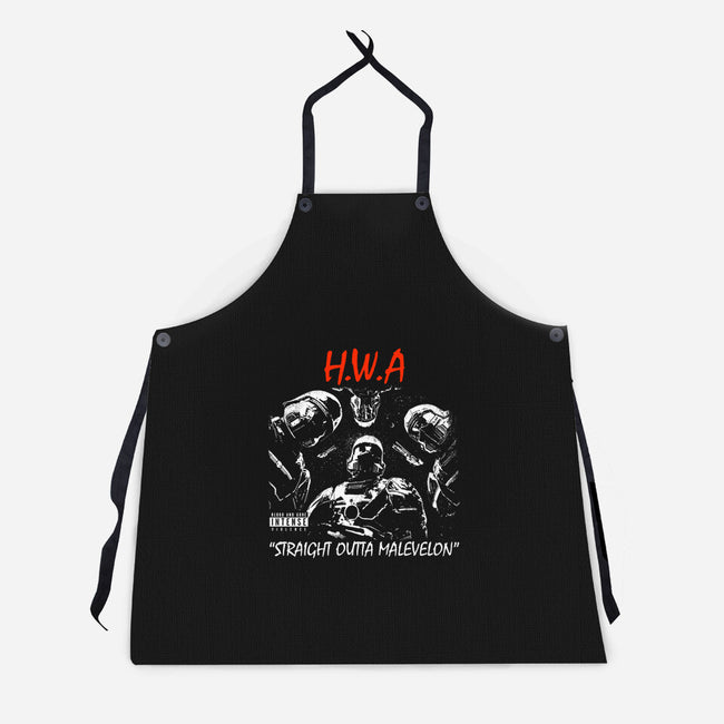 HWA Straight Outta Malevelon-Unisex-Kitchen-Apron-rocketman_art