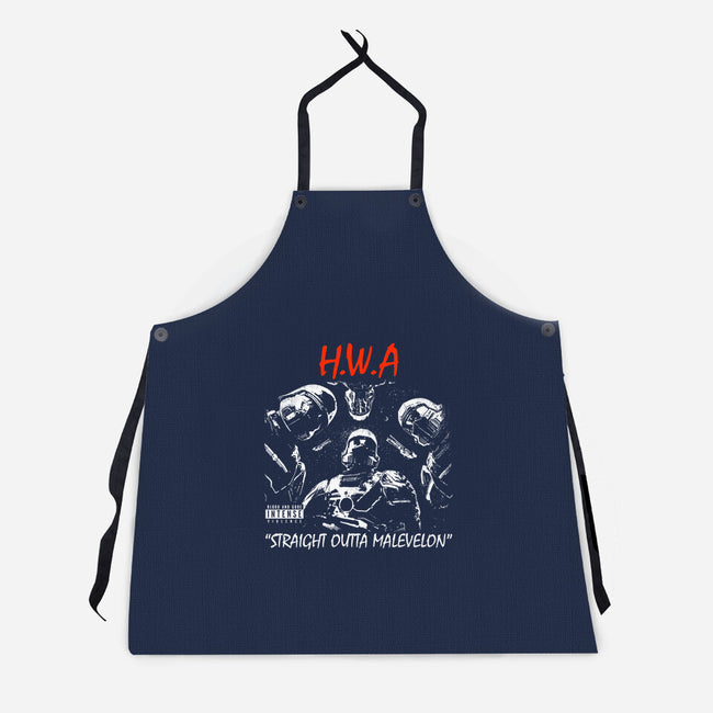 HWA Straight Outta Malevelon-Unisex-Kitchen-Apron-rocketman_art