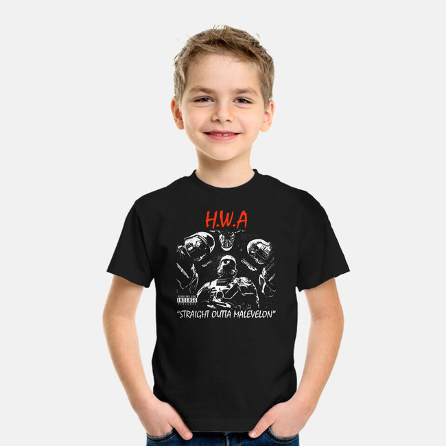 HWA Straight Outta Malevelon-Youth-Basic-Tee-rocketman_art