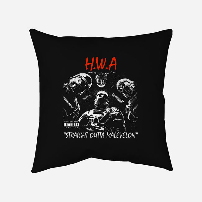 HWA Straight Outta Malevelon-None-Removable Cover-Throw Pillow-rocketman_art