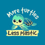 More Turtles Less Plastic-None-Removable Cover-Throw Pillow-NemiMakeit