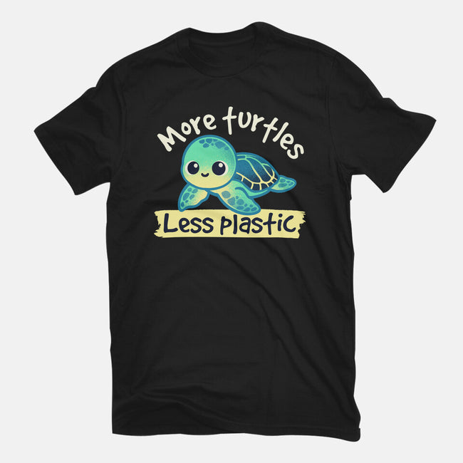 More Turtles Less Plastic-Mens-Premium-Tee-NemiMakeit