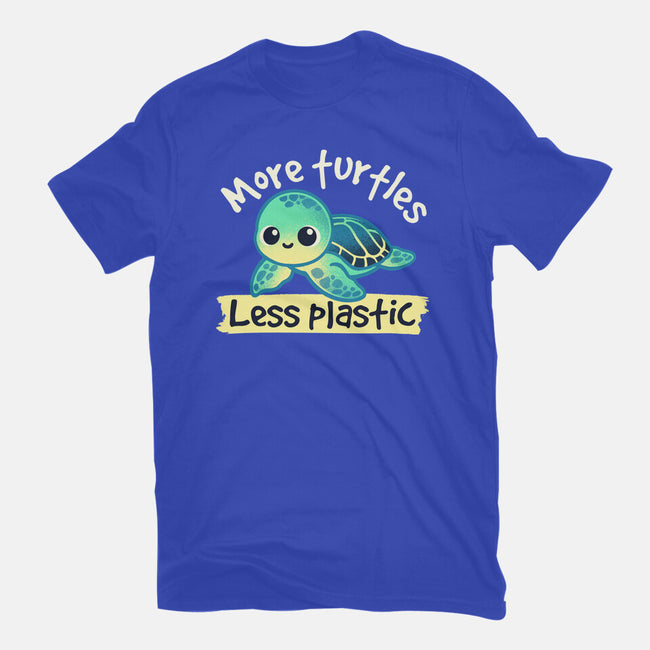 More Turtles Less Plastic-Mens-Basic-Tee-NemiMakeit