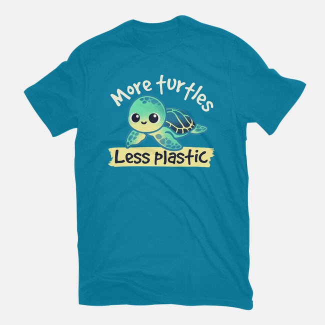 More Turtles Less Plastic-Mens-Basic-Tee-NemiMakeit