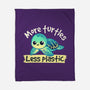 More Turtles Less Plastic-None-Fleece-Blanket-NemiMakeit