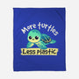 More Turtles Less Plastic-None-Fleece-Blanket-NemiMakeit