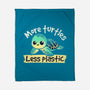 More Turtles Less Plastic-None-Fleece-Blanket-NemiMakeit