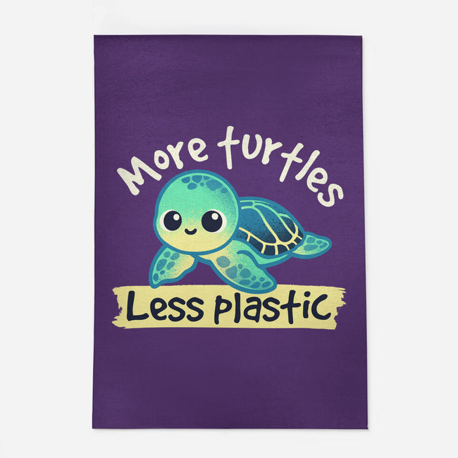 More Turtles Less Plastic-None-Indoor-Rug-NemiMakeit