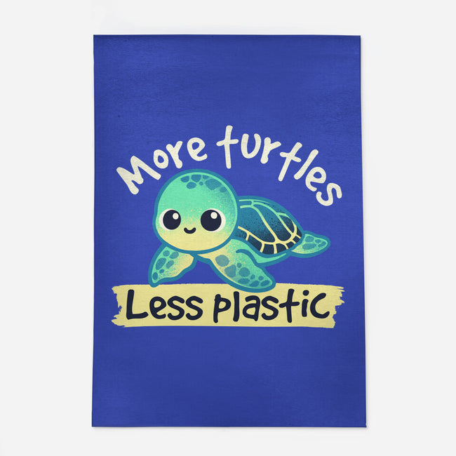 More Turtles Less Plastic-None-Indoor-Rug-NemiMakeit