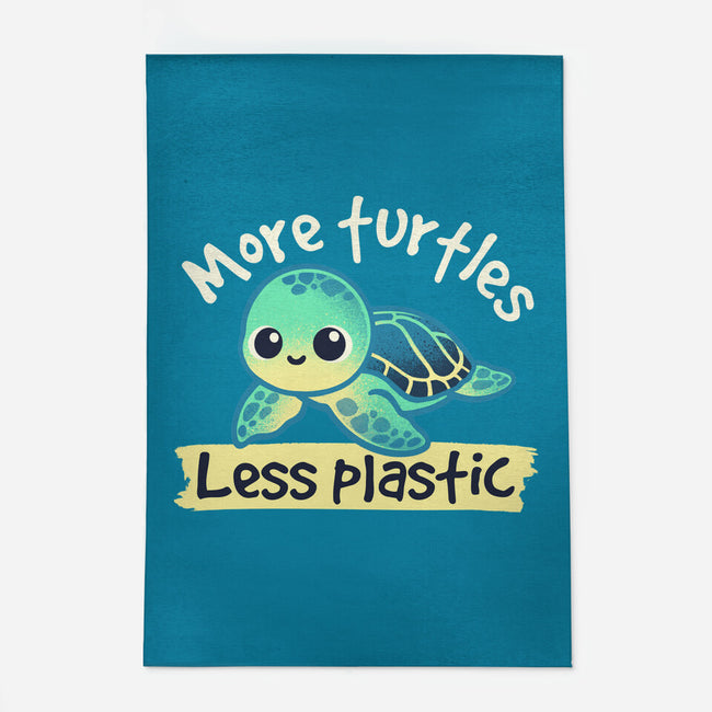 More Turtles Less Plastic-None-Indoor-Rug-NemiMakeit