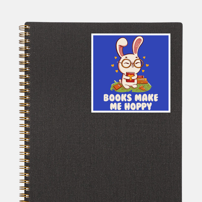 Books Make Me Hoppy-None-Glossy-Sticker-tobefonseca