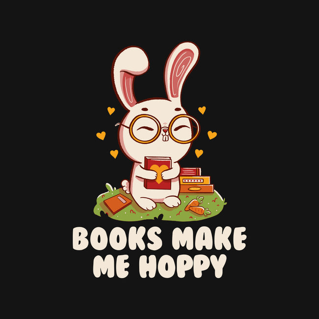 Books Make Me Hoppy-None-Removable Cover-Throw Pillow-tobefonseca