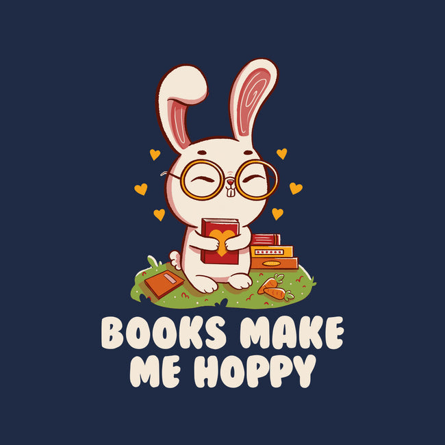 Books Make Me Hoppy-Unisex-Basic-Tee-tobefonseca