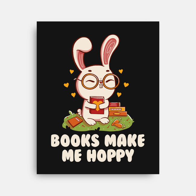 Books Make Me Hoppy-None-Stretched-Canvas-tobefonseca