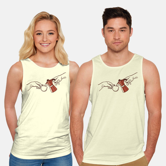 The Creation Of Coffee-Unisex-Basic-Tank-tobefonseca