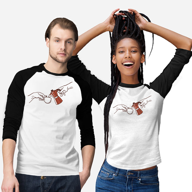 The Creation Of Coffee-Unisex-Baseball-Tee-tobefonseca