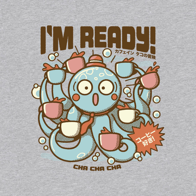 I'm Ready Coffee Octopus-Womens-Off Shoulder-Sweatshirt-tobefonseca