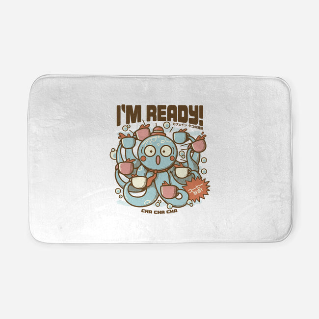 I'm Ready Coffee Octopus-None-Memory Foam-Bath Mat-tobefonseca