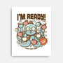 I'm Ready Coffee Octopus-None-Stretched-Canvas-tobefonseca