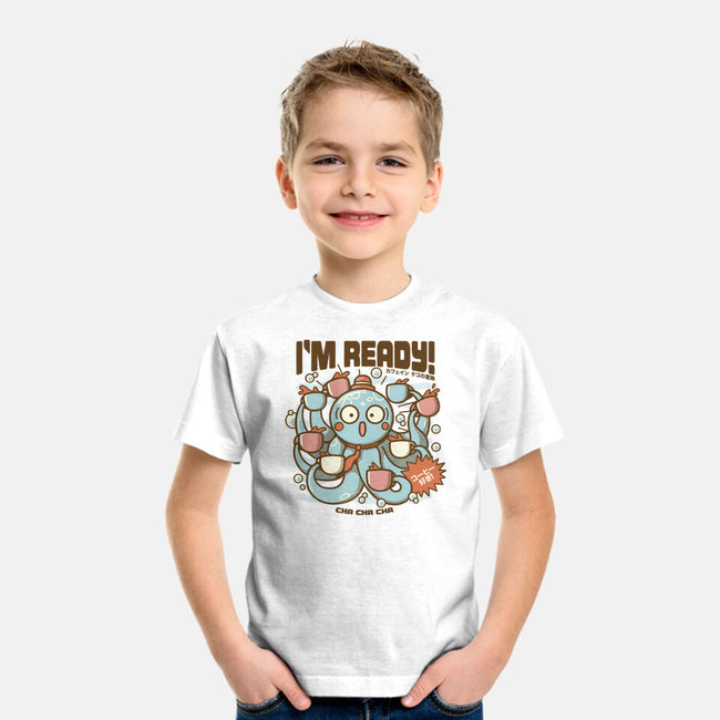 I'm Ready Coffee Octopus-Youth-Basic-Tee-tobefonseca