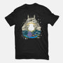 Totoro Moonlight-Womens-Basic-Tee-JamesQJO