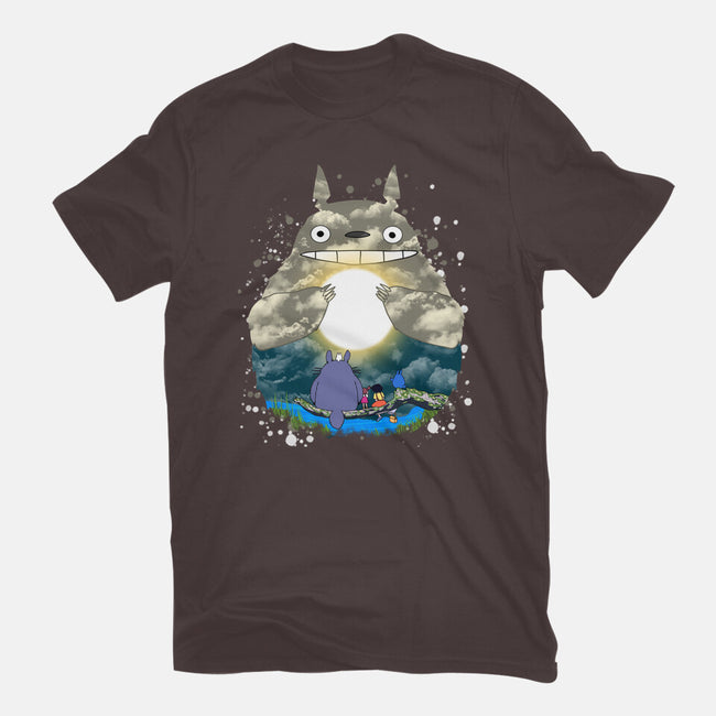 Totoro Moonlight-Womens-Basic-Tee-JamesQJO