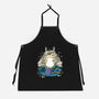 Totoro Moonlight-Unisex-Kitchen-Apron-JamesQJO