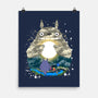 Totoro Moonlight-None-Matte-Poster-JamesQJO