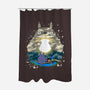 Totoro Moonlight-None-Polyester-Shower Curtain-JamesQJO