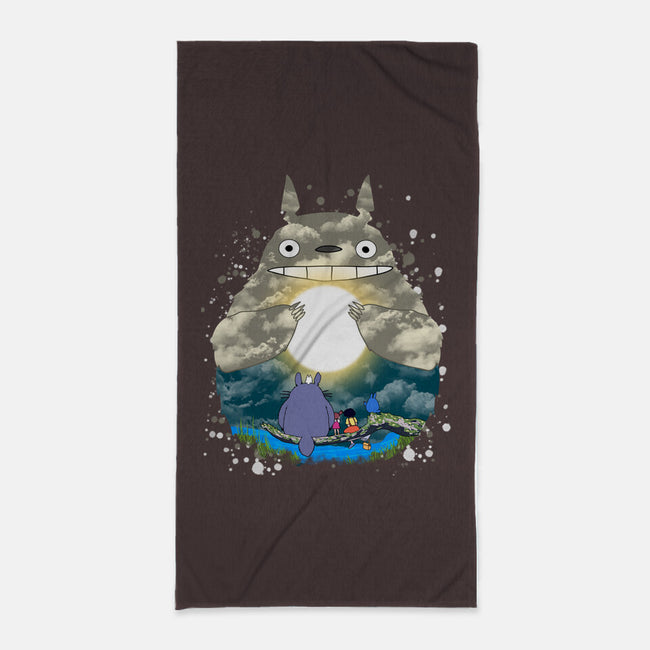 Totoro Moonlight-None-Beach-Towel-JamesQJO