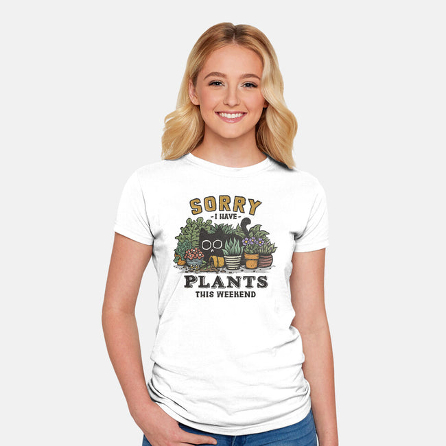 I Have Plants This Weekend-Womens-Fitted-Tee-kg07