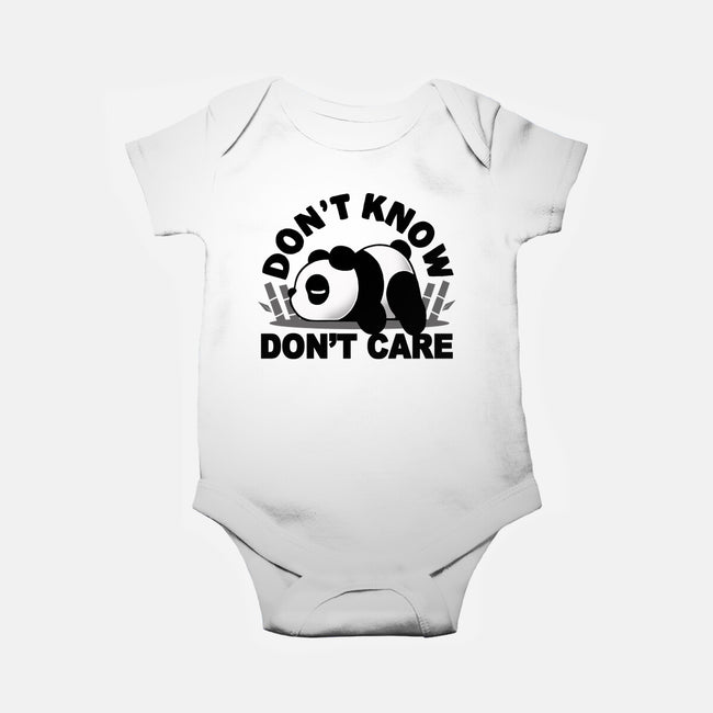 Don't Know Don't Care-Baby-Basic-Onesie-Vallina84