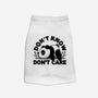 Don't Know Don't Care-Cat-Basic-Pet Tank-Vallina84