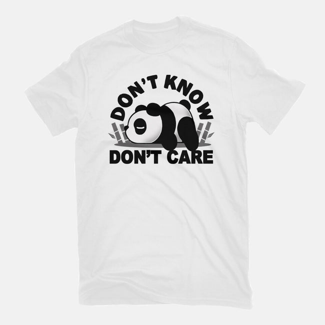 Don't Know Don't Care-Unisex-Basic-Tee-Vallina84