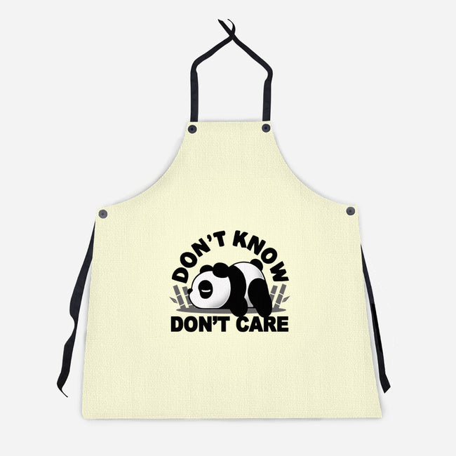 Don't Know Don't Care-Unisex-Kitchen-Apron-Vallina84