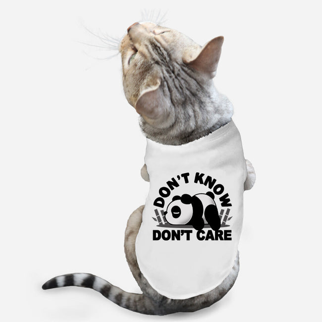 Don't Know Don't Care-Cat-Basic-Pet Tank-Vallina84