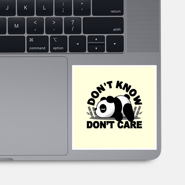 Don't Know Don't Care-None-Glossy-Sticker-Vallina84