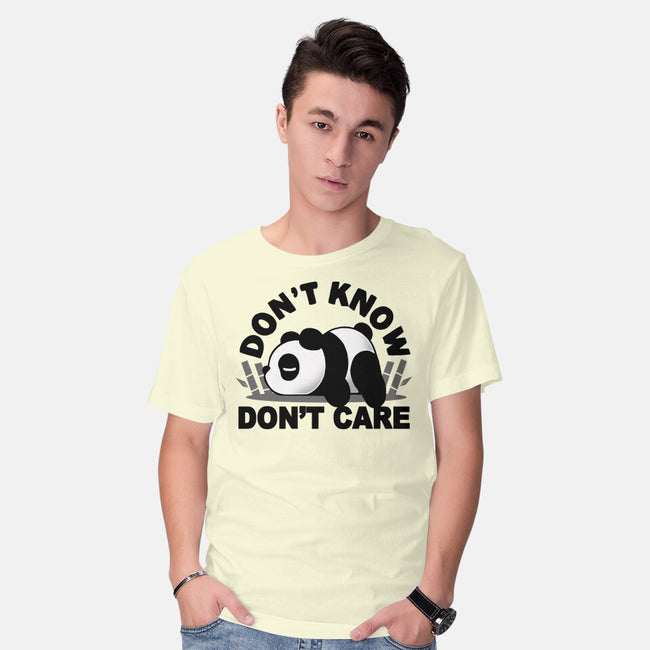 Don't Know Don't Care-Mens-Basic-Tee-Vallina84