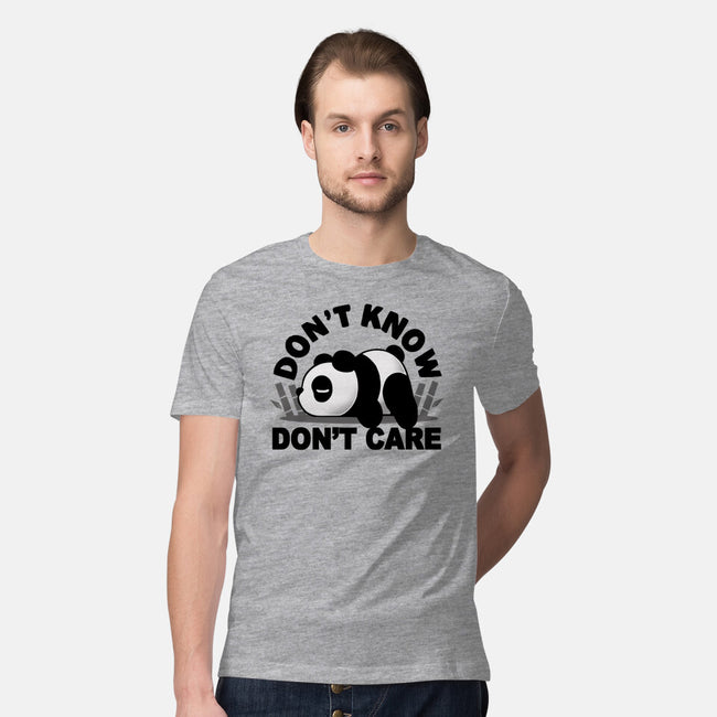 Don't Know Don't Care-Mens-Premium-Tee-Vallina84