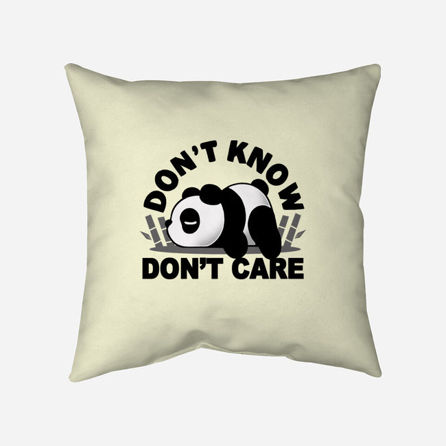 Don't Know Don't Care-None-Removable Cover w Insert-Throw Pillow-Vallina84