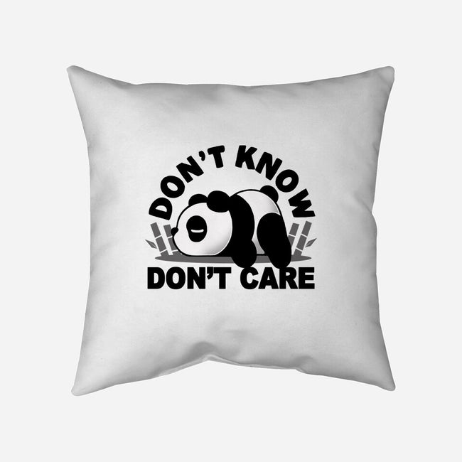 Don't Know Don't Care-None-Removable Cover w Insert-Throw Pillow-Vallina84