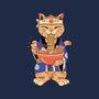 Ramen Meowster Standing-None-Fleece-Blanket-vp021