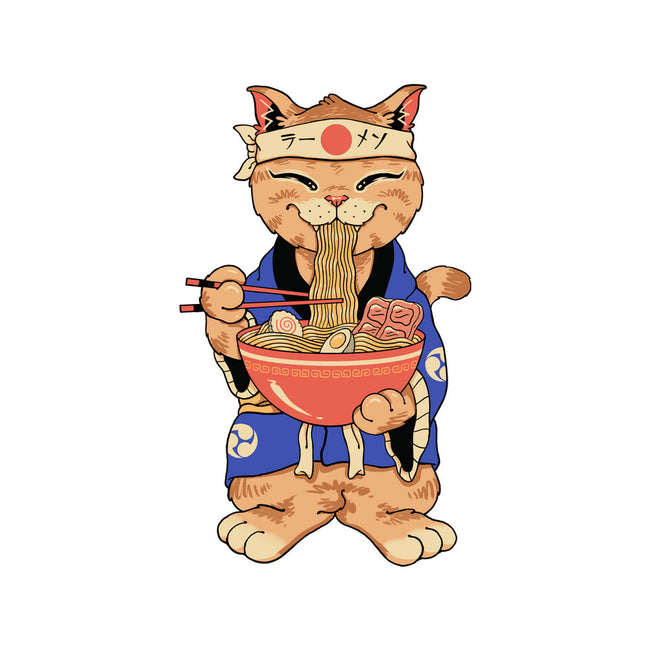 Ramen Meowster Standing-None-Removable Cover-Throw Pillow-vp021