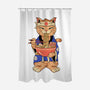 Ramen Meowster Standing-None-Polyester-Shower Curtain-vp021