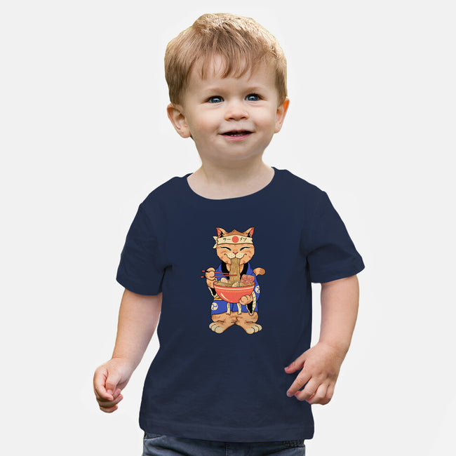 Ramen Meowster Standing-Baby-Basic-Tee-vp021