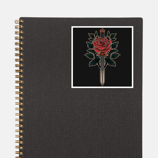 Blade Of Roses-None-Glossy-Sticker-fanfreak1