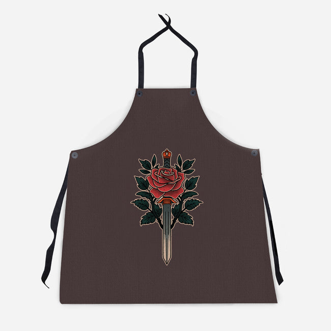 Blade Of Roses-Unisex-Kitchen-Apron-fanfreak1