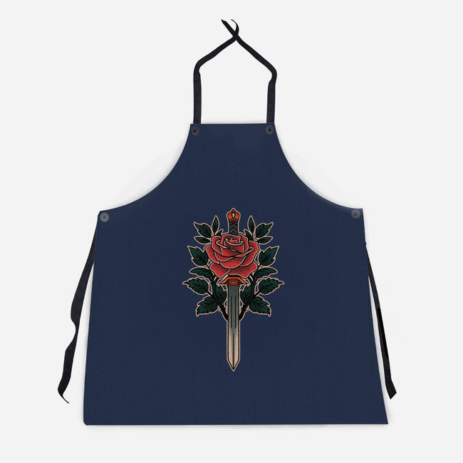 Blade Of Roses-Unisex-Kitchen-Apron-fanfreak1