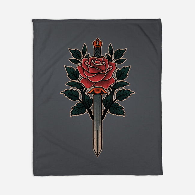 Blade Of Roses-None-Fleece-Blanket-fanfreak1